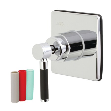 Kingston Brass KS3041DKL Kaiser Three-Way Diverter Valve W/ Trim Kit, Polished Chrome KS3041DKL